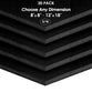 3/16" Black Foam Board Custom Cut 20 Packs