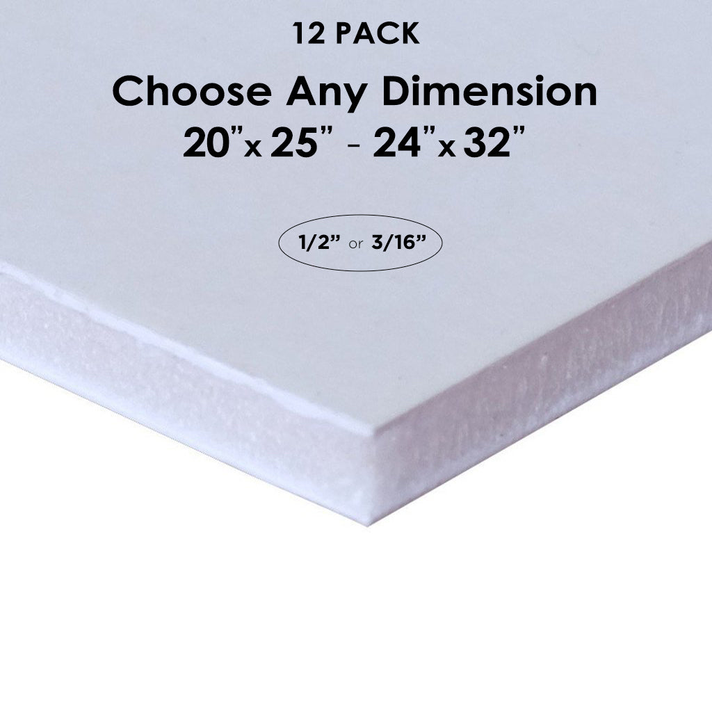 White Gator Board Custom Cut 12 Packs