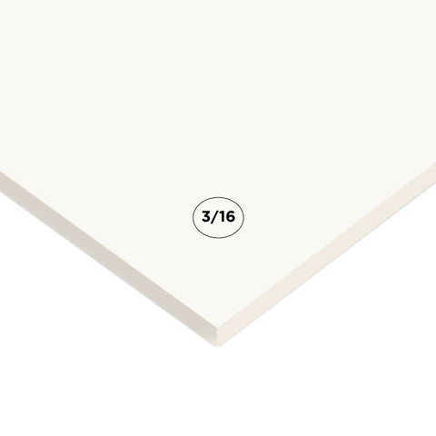 3/16" White Acid Free Foam Board, 25 Pack