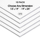3/16" White Foam Board Custom Cut 10 Packs