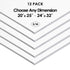 3/16" White Foam Board Custom Cut 12 Packs