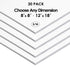 3/16" White Foam Board Custom Cut 20 Packs