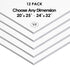 1/2" White Foam Board Custom Cut 12 Packs