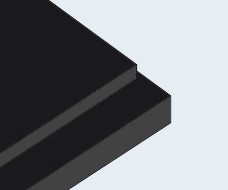 Black Komatex PVC Foam Board – 3mm – Multi-Pack — image 1