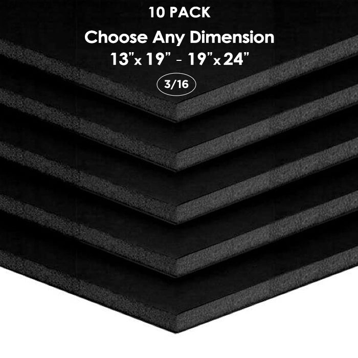 Black Foam Board – 3/16 inch – 10-Pack — image 1