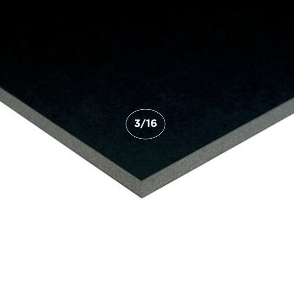 3/16" Black Acid Free Foam Board, 25 Pack