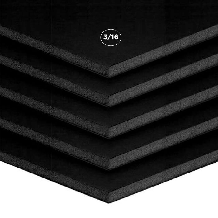 Black Foam Board – 3/16" Thick – Custom Cut to Any Size, Multi-Pack — image 1