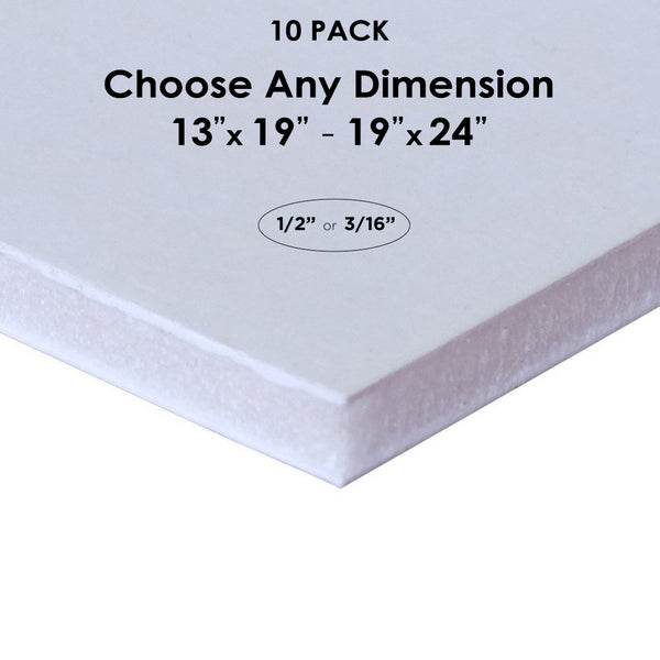 White Gator Board Custom Cut 10 Packs