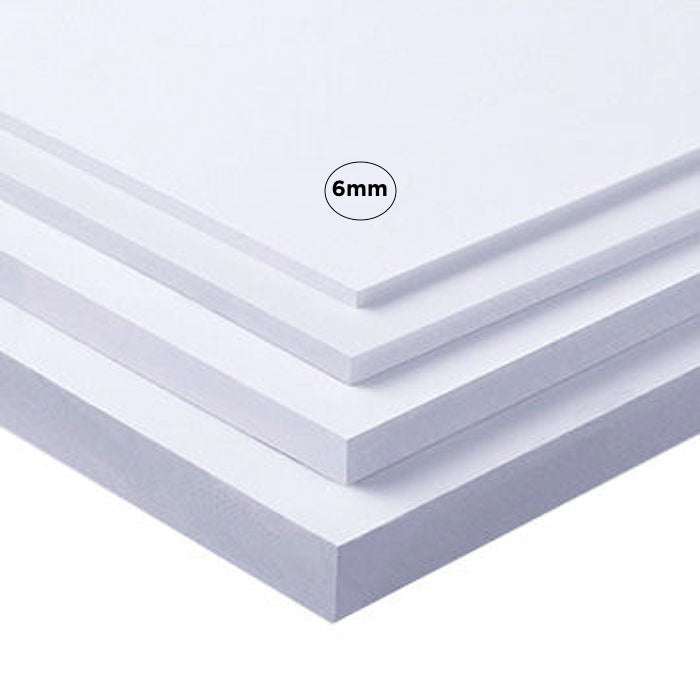 White Komatex PVC Foam Board – 6mm – Multi-Pack — image 1